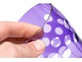 Set Of Ten Bohemian Amethyst Cut To Clear Tumblers