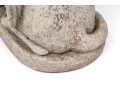 Cast Stone Seated Dog With Angel Wings