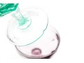 Set Of Six Colorful Stemmed Champagne Coupes