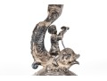 Pair Of Continental Silver Grotesque Dolphin Compotes, 20.155 Gross Ozt.