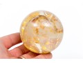 Josh Simpson (American [CT], B. 1949) Signed Art Glass Planet Paperweight, 1993