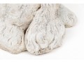 Painted Cast Stone Sleeping Puppy