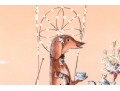 Mason Wells Mixed Media On Paper, Dachshund Having Tea