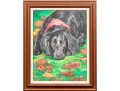 Stephen Brown Robie (American [MA], B. 19534) Oil On Canvas, Portrait Of A Dog, 1984
