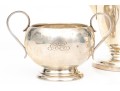 Sterling Silver Coffee Pot, Sugar Bowl And Creamer     24.490 Troy Ozs, 