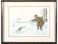 Boris O'Klein Pencil Signed Color Etching