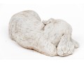 Painted Cast Stone Sleeping Puppy