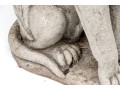 Cast Stone Seated Dog With Angel Wings