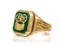 10k 1928 School Ring And Wing Pin