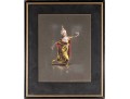 Signed Thai Gouache Painting On Paper, Dancer 