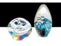 Robert Eickholt (American [OH], B. 1947) Duo Of Art Glass Paperweights