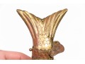 Reticulated Brass Fish With Inlaid Eyes