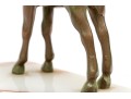 Art Deco Verde Finished Bronze Foal On Stone Base