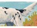 Adorable Paint By Numbers On Board, English Setter In Landscape