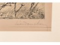 Leon Danchin (French, 1887-1938) Ltd. Ed. Lithograph, Setters In The Landscape