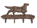 Playful Cast Iron Dog Form Coat Hook