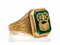 10k 1928 School Ring And Wing Pin