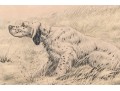Leon Danchin (French, 1887-1938) Ltd. Ed. Lithograph, Setters In The Landscape