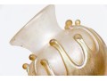 Vandermark Merritt Iridescent Art Glass Vase With Drip Motif, 1981