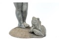 Garden Sculpture Putti With Frog