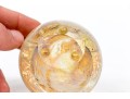 Josh Simpson (American [CT], B. 1949) Signed Art Glass Planet Paperweight, 1993
