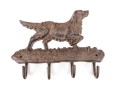 Playful Cast Iron Dog Form Coat Hook