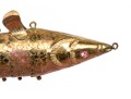 Reticulated Brass Fish With Inlaid Eyes