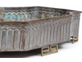 Art Deco Style Mixed Metal Planter