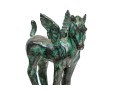 Beautiful Cast Bronze Pegasus In Verde Patina