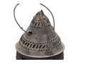 Pair Of Pierced Metal Candle Lanterns