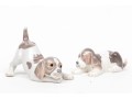 Duo Lladro Porcelain Puppies