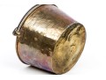 Antique Brass Pail With Iron Handle