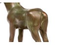 Art Deco Verde Finished Bronze Foal On Stone Base