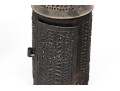 Pair Of Pierced Metal Candle Lanterns