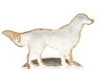 Decorative Painted Iron Golden Retriever Door Stop
