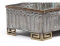 Art Deco Style Mixed Metal Planter