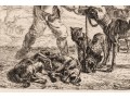 Intaglio Print, Shepherd With Dogs In The Landscape