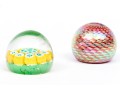 Gorgeous Group Of Two Diminutive Artisanal Glass Paperweights
