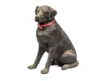 Sandiscast Life Size Resin Seated Black Labrador Retriever