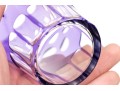 Set Of Ten Bohemian Amethyst Cut To Clear Tumblers