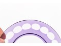 Set Of Ten Bohemian Style Amethyst To Clear Cut Bowls With Plates