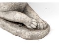 Cast Stone Dog With Angel Wings