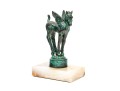 Beautiful Cast Bronze Pegasus In Verde Patina