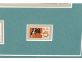 Custom Framed Norman Rockwell Decorative Print With Stamps
