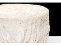 Pair Of Chic Cast Stone Faux Bois Tree Trunk Form Pedestals