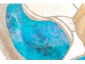 Slag Glass Mosaic Stepping Stone Of A Dog On Profile