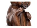 Indonesian Hadi Handicraft Carved Wood Rabbit