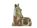 Art Deco Verde Finished Bronze Foal On Stone Base