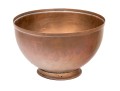 Oversized Solid Copper Revere Form Punch Bowl