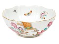 Mottahedeh Vista Alegre Hand-painted Porcelain Lobed Bowl